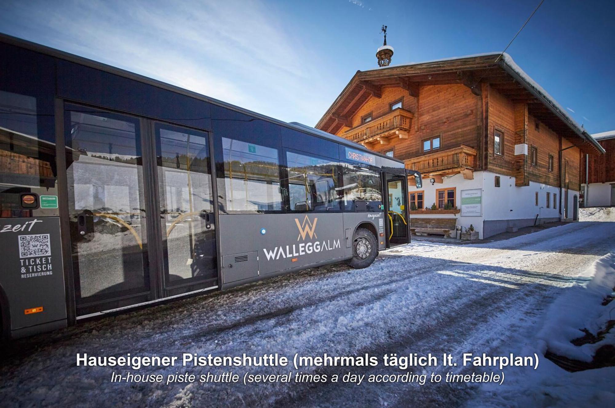 Ski In-Ski Out - Gaestehaeuser Saalbach-Hinterglemm - Wallegghof Christianhof Exterior photo